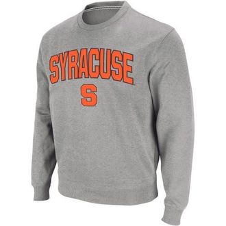 Colosseum Mens Colosseum Heather Gray Syracuse Orange Arch & Logo Crew Neck Sweatshirt at Nordstrom, Size Small