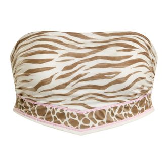 Saint Barth Bikinis, female, Multicolor, Size: L Athena Naomi Bandeau Top