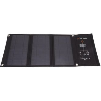 OEM Cargador Solar Plegable De 21 W, Panel Solar Port&aacute;til Negro Para Cargar Tel&eacute;fonos Con Dos Puertos Usb Para Senderismo Y Acampada Al Aire Libre