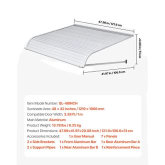 OEM Tende Da Sole, Alluminio Resistente, Drenaggio Efficiente Dellacqua