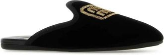 Miu Miu Womens Black Calfskin Mules