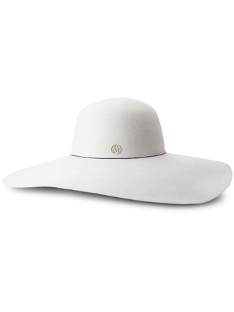 Maison Michel Cappello Blanche a tesa larga - Bianco