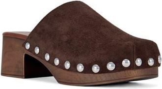 Azalea Wang Walinda Clog in Chocolate at Nordstrom, Size 10