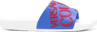 Versace Jeans Couture Blauwe Flip Flops en Slippers - Heren - Sandalen - Blauw - 41 EU - Schoenen
