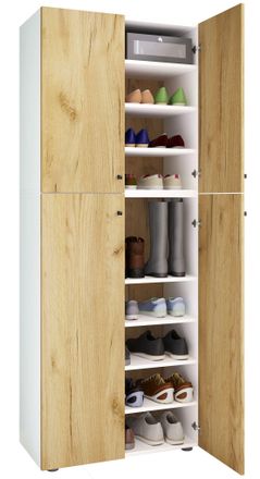 ebuy24 Xxl Madera Mueble De Zapato Grande Lona 9 70x184x40 - Vcm