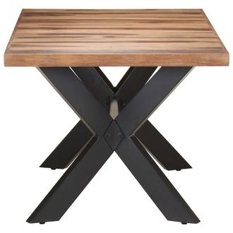 Berkfield Home Sturdy Dining Table 180x90x75 cm Solid Wood with Honey Finish in Brown | Size: 180 x 90 x 75 cm