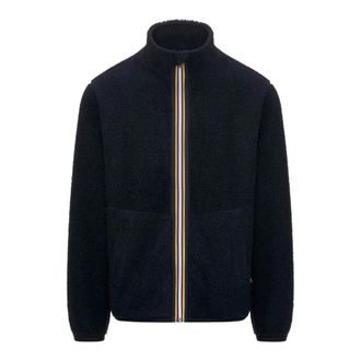 K-Way Zip-throughs, male, Blue, M, Pascal Sherpa Polar Reversible Jacket