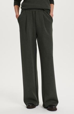 Varley The Extra Wide Leg 29.5-Inch Pants in Olive Marl at Nordstrom Rack, Size X-Large