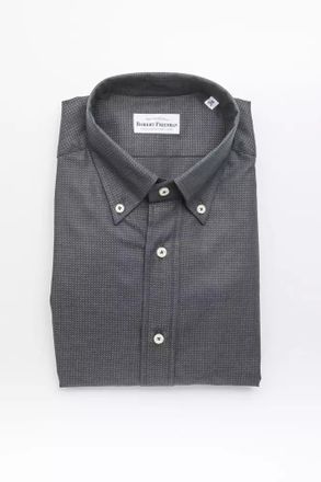 Robert Friedman Green Cotton Men Mens Shirt