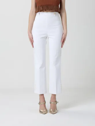 Elisabetta Franchi Cr&ecirc;pe Cropped Trousers