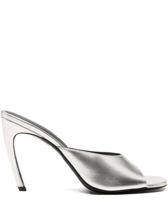 The Attico 100mm Betta sandals - Zilver