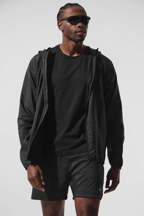 Alo | Game Time Ripstop Jacket in Black, Size: 2XL