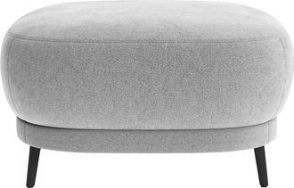 Sit&more Polsterhocker »Blues« mit Metallfüssen, schwarz-matt