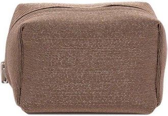 Brunello Cucinelli Testa Di Moro Textured Leather Pouch