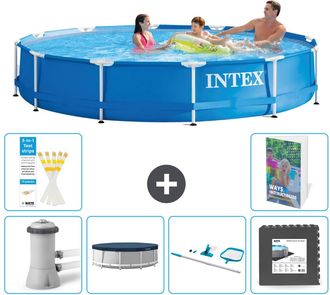 Intex Piscina Con Estructura Redonda - 366x76 Cm - 7-piezas S337