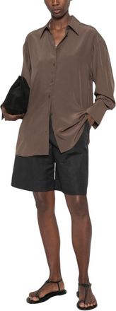 Toteme Brown Relaxed Solid Shirt