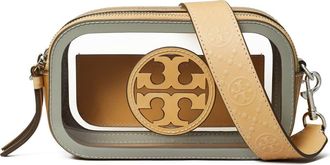 Tory Burch Mini Miller Clear Crossbody Bag in Beige/Clear at Nordstrom