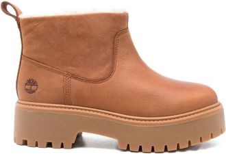 Timberland Platform Enkelboot - Dames - Winterlaarzen - Bruin - 37 1/2 EU - Leer - Schoenen