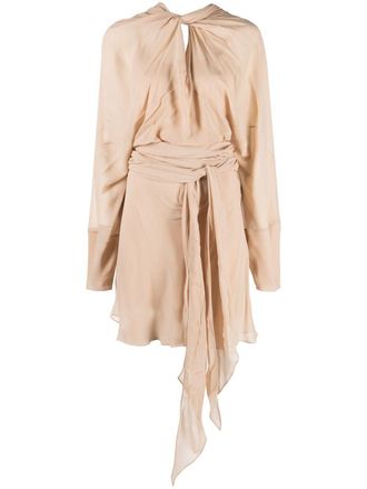 Maison Margiela Gedrapeerde jurk - Beige