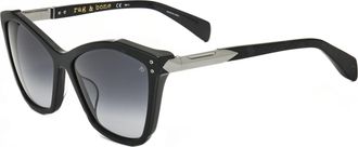 Rag & Bone Rag & Bone Womens 57 mm Black Sunglasses