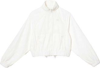 Lacoste Korte jas dames/dames met volledige rits (Wit)