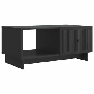 vidaXL Mesa De Caf&eacute; Negro 90 X 50 X 40 Cm Madera De Ingenier&iacute;a Vidaxl