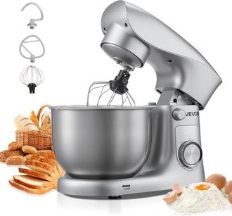 OEM Batidora De Pie/m&aacute;quina De Cocina Para Hornear, 1500 W, Con Bol De Acero Inoxidable, 4,2 L, Gancho Para Masa, Batidor Y Varillas, Basculante Ajustable