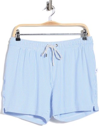 Vintage Summer Swimwear Stripe Shortie Volley Swim Shorts in Blue at Nordstrom Rack, Size Xx-Large