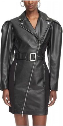 Karl Lagerfeld B3W13001 Mini Jurk - Dames - Korte kleedjes - Zwart - M - Polyester - Kleedjes