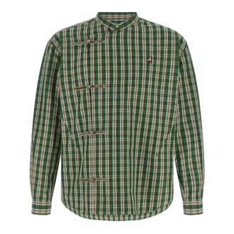 Undercover The Shepherd Katoenen Overhemd - Heren - Casual Overhemden - Groen - 2XL - Katoen - Overhemden