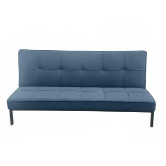 Home Heavenly Home Heavenly - Sof&aacute; Cama Louis - Sof&aacute; Clic-clac 3 Plazas, Tapizado En Tela Suave, Dise&ntilde;o Minimalista Ideal Para Sal&oacute;n E Cama D Color: Azul