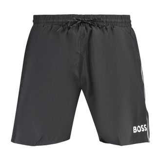 HUGO BOSS Starfish Swim Boxer Shorts - male - Hugo - Beachwear - Black - 2XL - Swimwear