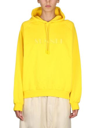 Sunnei Relaxed-Fit Drawstring Hood Sweatshirt