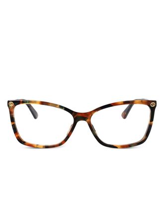Gucci cat-eye glasses - women - Acetate - 40 - Brown
