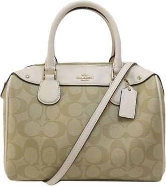 Coach Pre-owned Handbags, female, Beige, Size: ONE SIZE Pre-owned Mini Sierra Satchel Imchk 89915