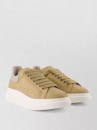 Alexander McQueen oversized leather sneakers thick sole