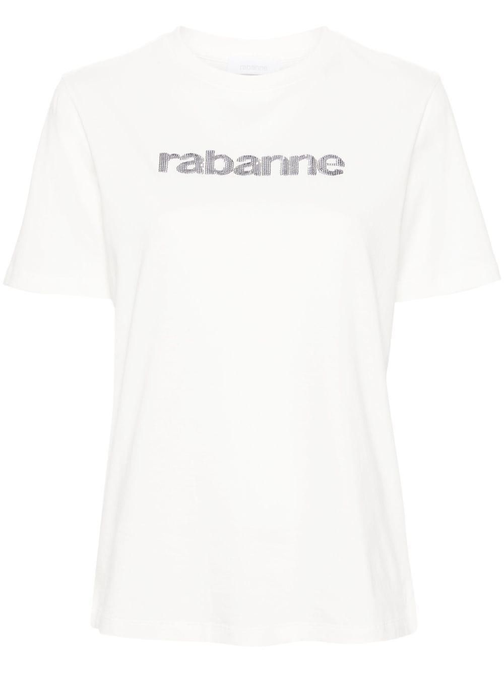 Tシャツ・カットソー RABANNE Woman T-Shirt White PJTE003C00557 P100 Paco Rabanne: White Printed T-Shirts now up to −80% | Stylight