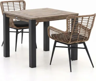 Intenso Furniture + 15% kassakorting | Intenso Asti/ROUGH-S 90cm dining tuinset 3-delig