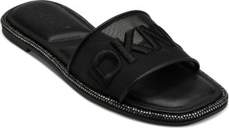 DKNY Badin Logo Slide Sandal in Black at Nordstrom, Size 6.5