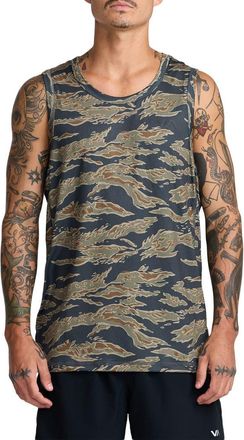 Rvca Sport Vent Tank in Tiger Camo at Nordstrom, Size Xx-Large