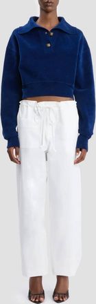 Victoria Beckham Cargo Trouser In White