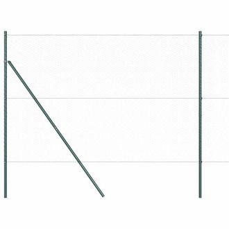 Berkfield Home Hexagon Fence Green 1.5x10 m Steel