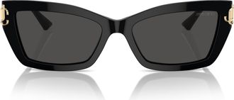 Jimmy Choo London 0jc5011u Rectangular Black Acetate Sunglasses