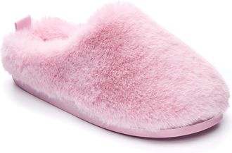 Bedroom Athletics Ariana Pink UK 7/8 Luxury Memory Foam Mule Slipper for Women with Faux Fur and Quilted Velvet Lining | Non Slip Sole, Machine Washable - Elegant Ladie