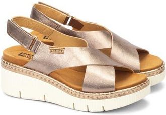 Pikolinos Gomera Wedge Sandal in Stone at Nordstrom, Size 10-10.5Us