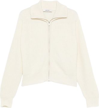 Jucca Ribbed-Knit Zip-Through Knit