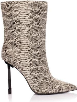 Jessica Rich Bootie in White Snake at Nordstrom, Size 36