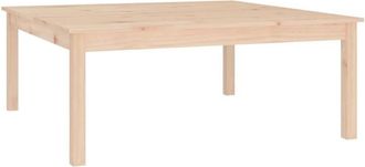 vidaXL Coffee Table 100x100x40 cm Solid Wood Pine Vidaxl
