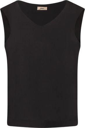 Herno Sleeveless Top - Dames - Tops zonder mouwen - Zwart - L - Tops