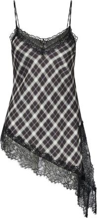 Liu Jo Top asimmetrico con dettagli in pizzo - - Tops - Donna - Nero - L
